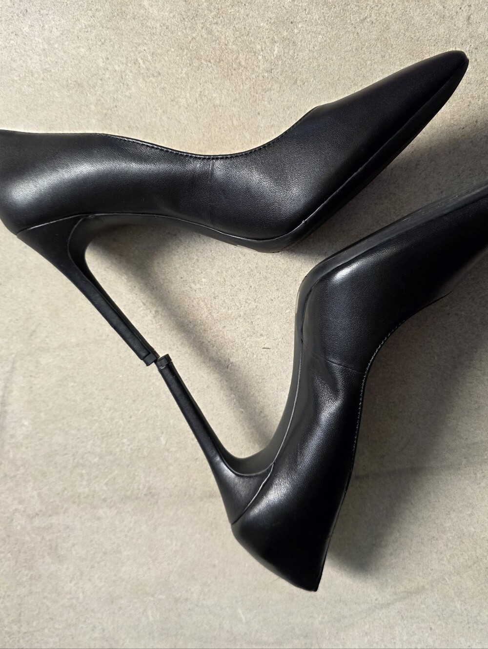 Jessica Simpson Classic Black Leather Stiletto Pump Heel 8.5M - Picture 10 of 12